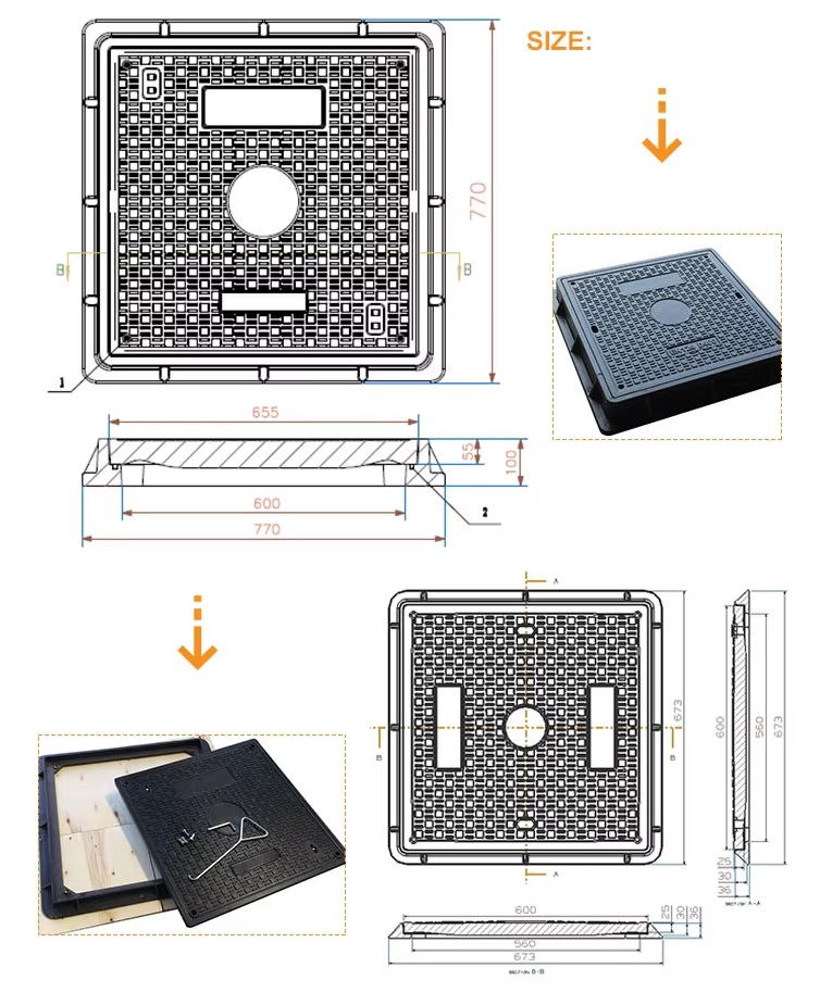 customize manhole cover design